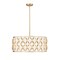 Z-Lite Harden Pendant, 8-Light, 26.25 In.W x 11.75 In.H, Modern Gold/White 1948P26-MGLD - alternate 1